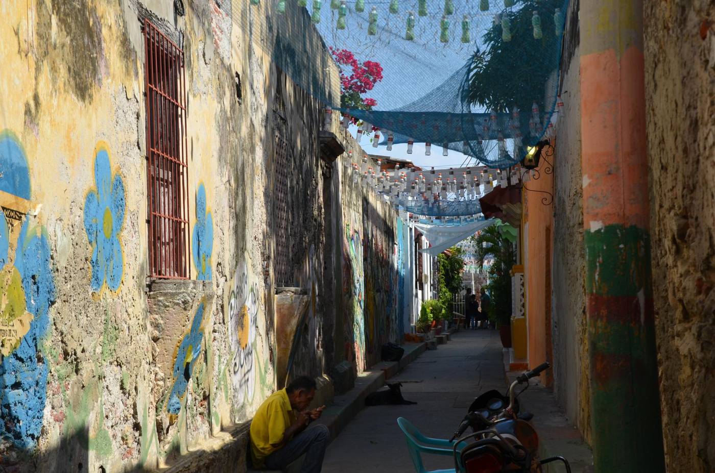 Arte callejero en el barrio Getsemaní, Cartagena