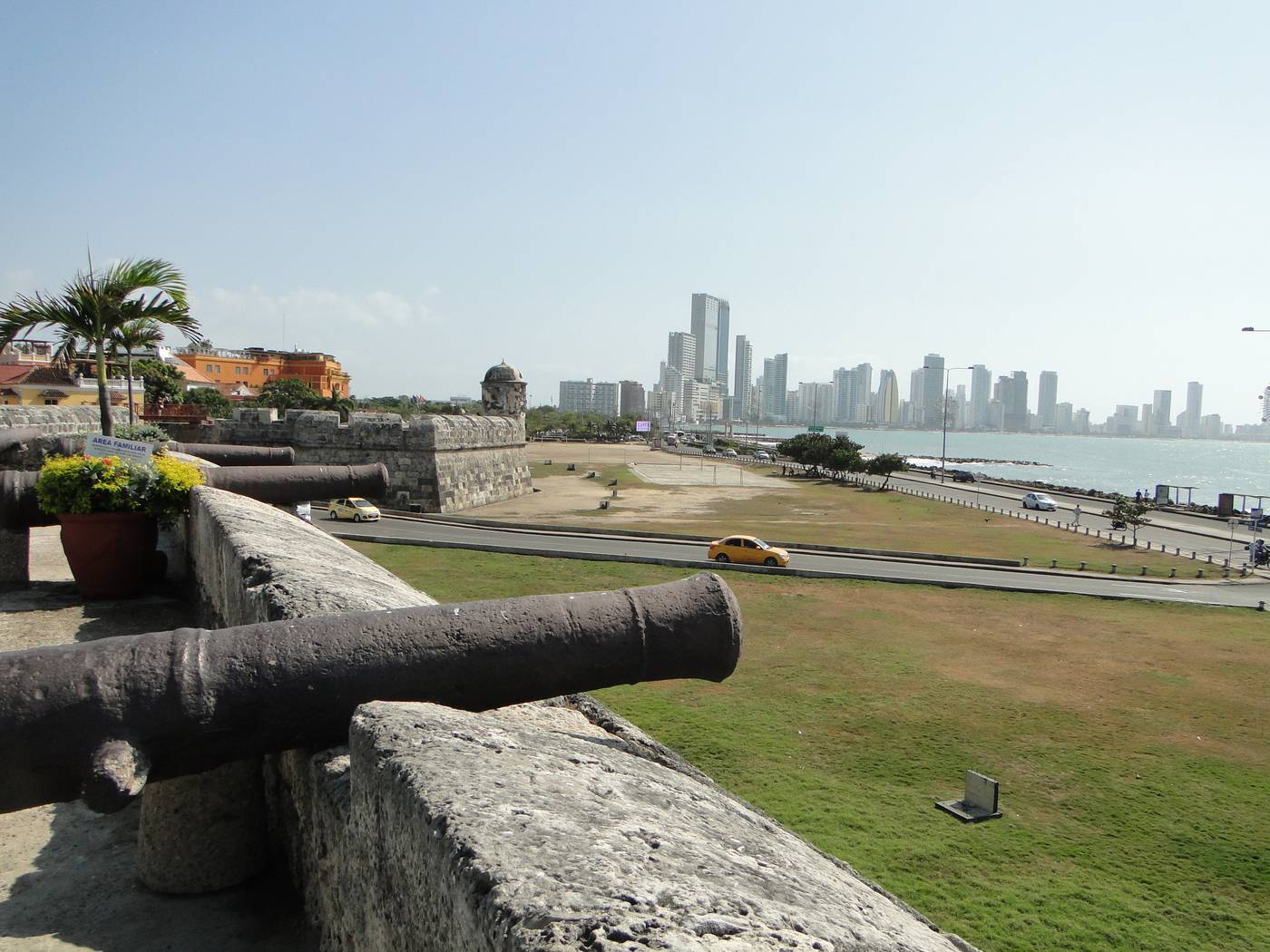 Qué hacer en Cartagena: vista desde las murallas del centro histórico